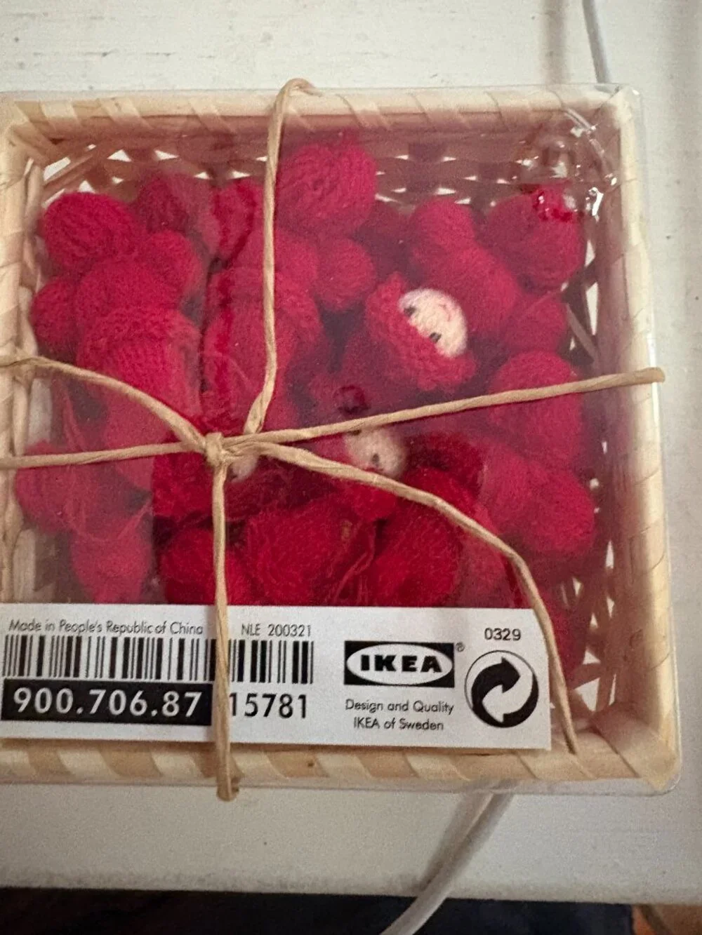 Adorable! IKEA mini elf ornaments, 2 packs of 12 in each pack- Total of TWELVE